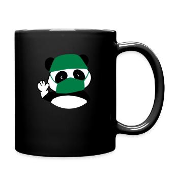 Operationssaal des Panda-Chirurgen - Tasse einfarbig - Schwarz - Rechts