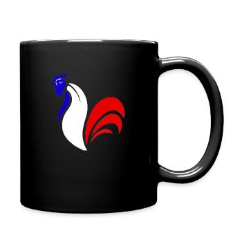 Coq Gaulois - Mug uni - noir - Droite
