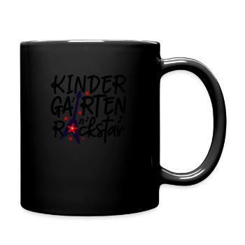 Kindergarten - Tasse einfarbig - Schwarz - Rechts
