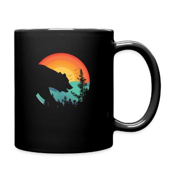 un Ours - Mug uni - noir - Droite