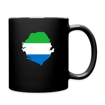 Sierra Leone flag - Tasse einfarbig - Schwarz - Rechts