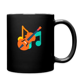 MUSIK GEHT WEITER - Tasse einfarbig - Schwarz - Rechts