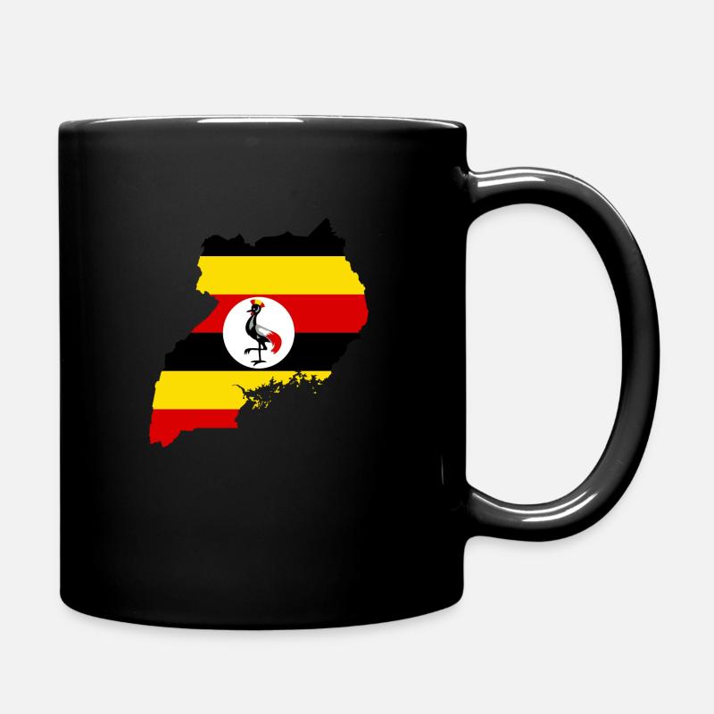 Uganda flag - Tasse einfarbig - Schwarz