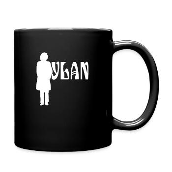 Silhouette White Bob Dylan - Tasse einfarbig - Schwarz - Rechts