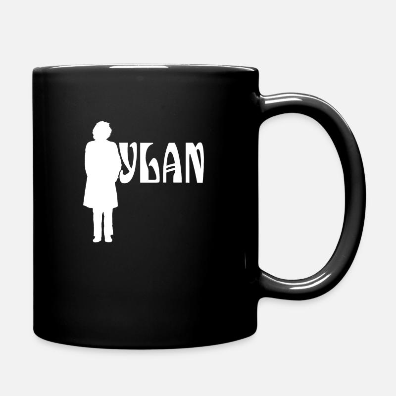 Silhouette White Bob Dylan - Tasse einfarbig - Schwarz