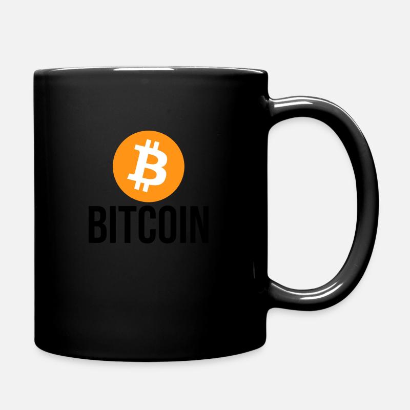 bitcoin - Tasse einfarbig - Schwarz