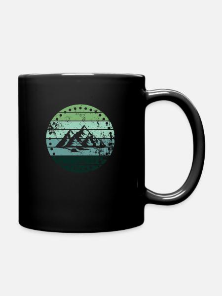 Berg - Tasse einfarbig - Schwarz