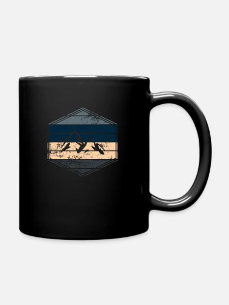 Berg - Tasse einfarbig - Schwarz