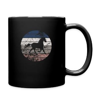 Horse - Full Colour Mug - black - Right
