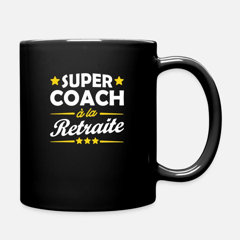 super coach à la retraite - Mug uni - noir