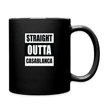 Straight outta Casablanca - Full Colour Mug - black - Right