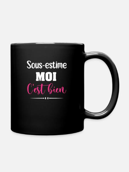 Underestimate me it's good - Full Colour Mug - black