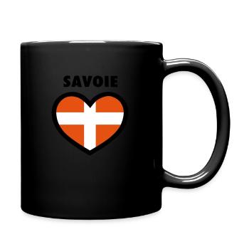 Coeur Savoie - vectoriel - Mug uni - noir - Droite