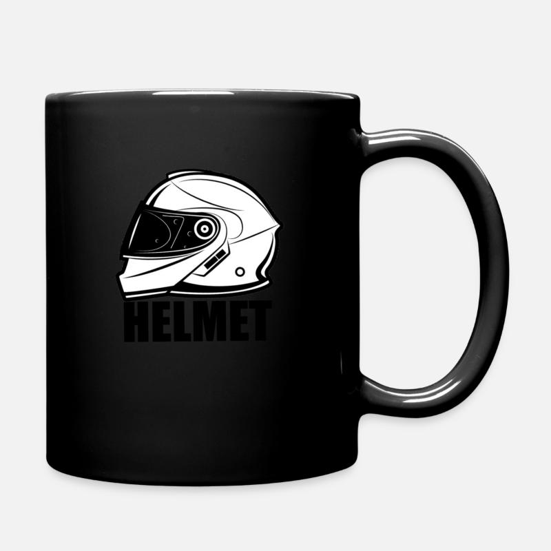 helmet - Full Colour Mug - black