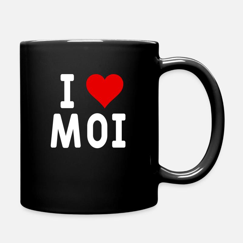 I love moi - Mug uni - noir