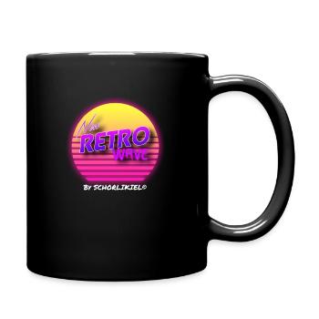 The new retro Wave by schorlikiel - Tasse einfarbig - Schwarz - Rechts