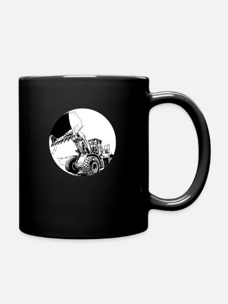 Radlader - Tasse einfarbig - Schwarz