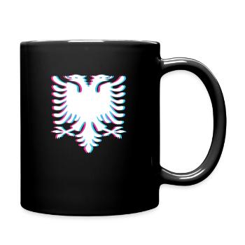Albania Eagle Double Head Eagle Logo - Full Colour Mug - black - Right