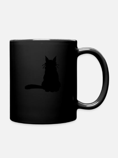 cat - Tasse einfarbig - Schwarz