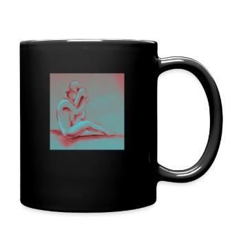 hug - Full Colour Mug - black - Right