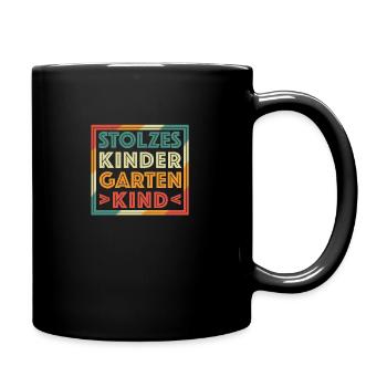 Kindergarten Kind Kindergartenkind - Tasse einfarbig - Schwarz - Rechts