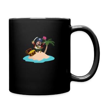 Pirat - Tasse einfarbig - Schwarz - Rechts