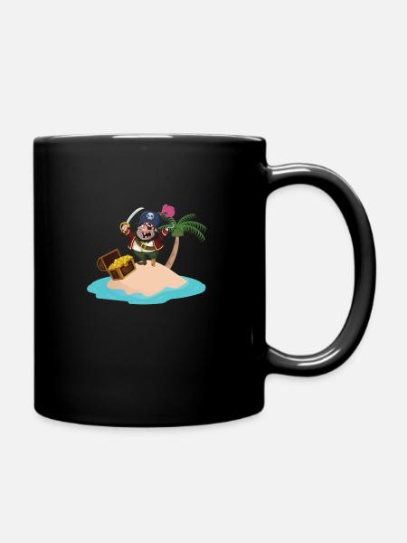 Pirat - Tasse einfarbig - Schwarz