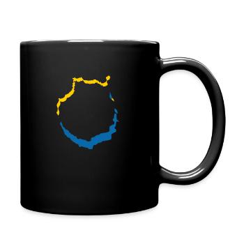 Große Kanarische Inseln - Tasse einfarbig - Schwarz - Rechts