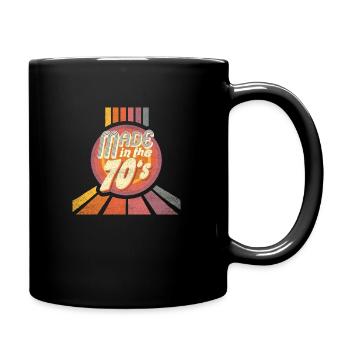 fabriqué dans les années 70 - Mug uni - noir - Droite