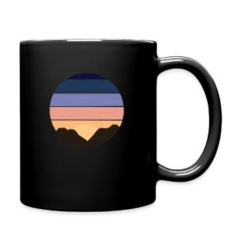 Paysage, landscape, Circle, sky, Clous, sun - Mug uni - noir - Droite