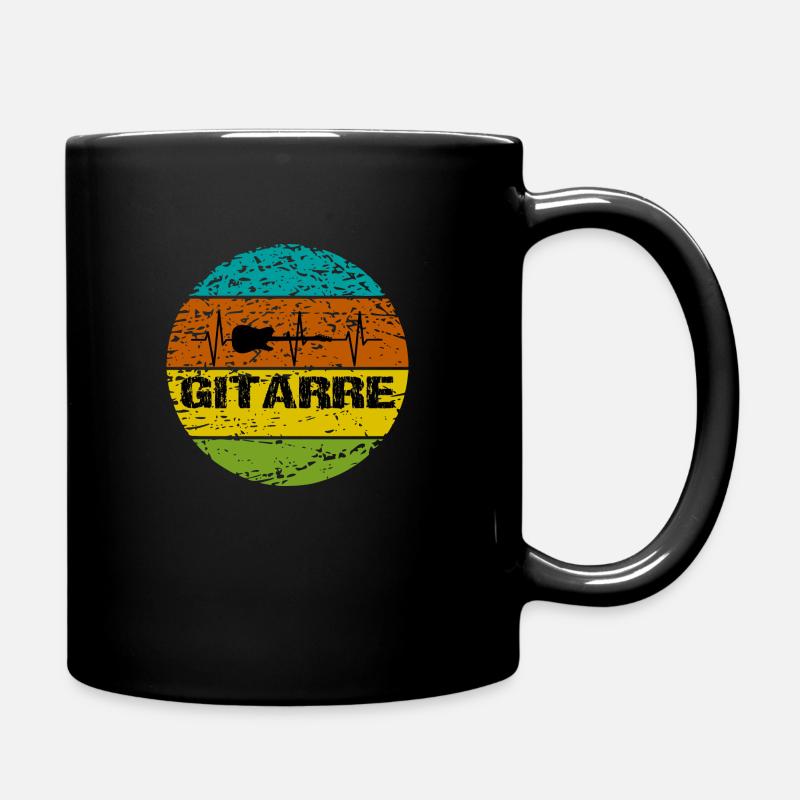 Gitarre - Tasse einfarbig - Schwarz