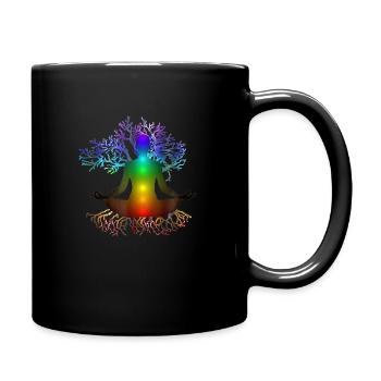 Chakra Tree of Life - Full Colour Mug - black - Right