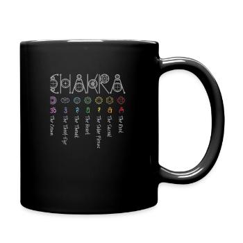 Chakra Yoga - Full Colour Mug - black - Right