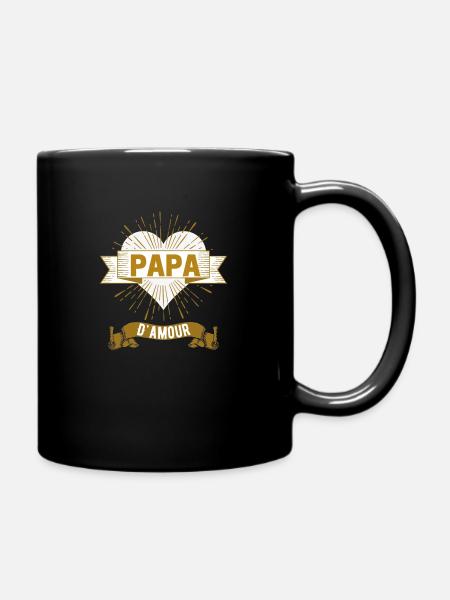 Papa d'Amour - Mug uni - noir