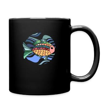 poisson - Mug uni - noir - Droite
