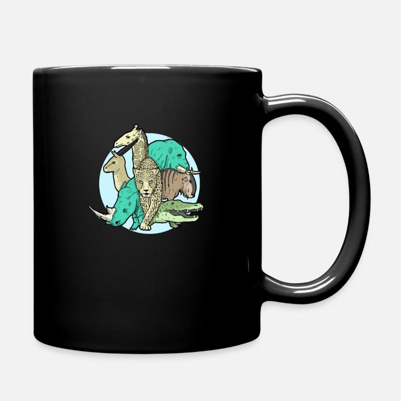 Africa-Wildlife Graphic - Mug uni - noir