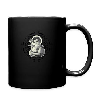 Saint John of the Baby Sheep - Full Colour Mug - black - Right