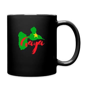 T Shirt für Guadeloupe - gwada - Gaya - Tasse einfarbig - Schwarz - Rechts