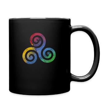 triskele - Full Colour Mug - black - Right