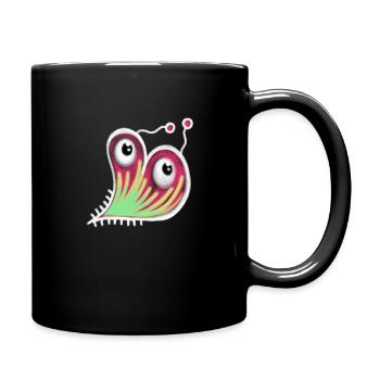Heart Shaped Germ Doodle - Full Colour Mug - black - Right