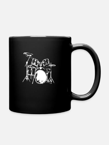 Percussion dessin à la main - Mug uni - noir