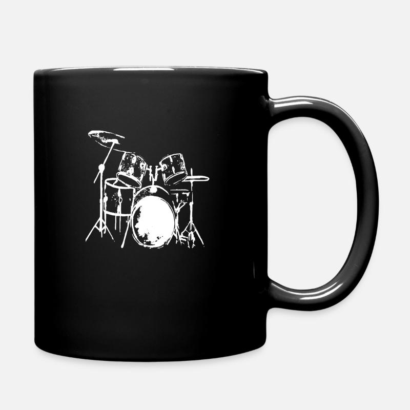 Percussion dessin à la main - Mug uni - noir