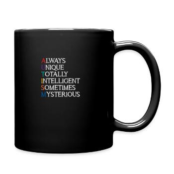 Autisme Autisme Autiste - Mug uni - noir - Droite