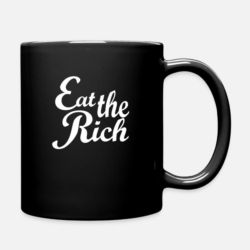 Eat The Rich - Tasse einfarbig - Schwarz