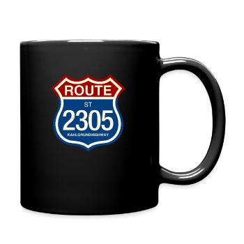 Fondant à blanc Route ST 2305 - Kahlgrund Highway Neu - Mug uni - noir - Droite