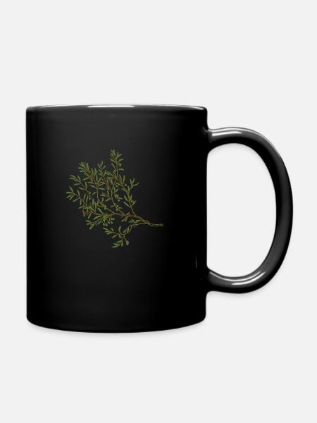 Olive - Tasse einfarbig - Schwarz