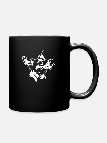 Jack Russell - Tasse einfarbig - Schwarz
