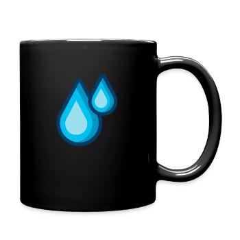 drops of water - Full Colour Mug - black - Right