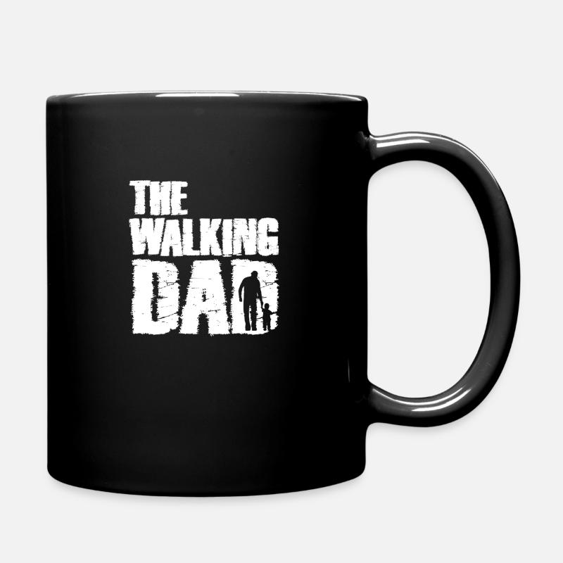 The walking Dad - Tasse einfarbig - Schwarz