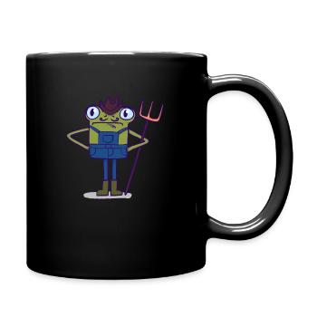 Farm Froggy - Full Colour Mug - black - Right